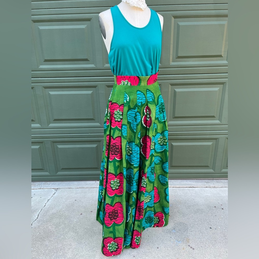 Ethically Made - Francis + Benedict African Wax Print Maxi Skirt Size XS